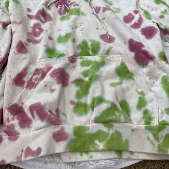 RVCA Tie Dye Sweatshirt Hoodie Womens Size Small - Picture 5 of 8